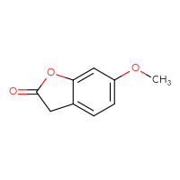 Chemical structure of 6-methoxy-2,3-dihydro-1-benzofuran-2-one - CSSB00000098413