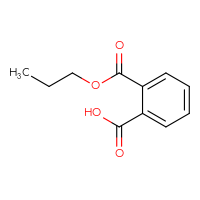 Chemical structure of 2-(propoxycarbonyl)benzoic acid - CSSB00010423511