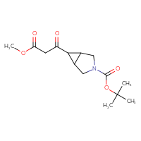 Chemical structure of tert-butyl 6-(3-methoxy-3-oxopropanoyl)-3-azabicyclo[3.1.0]hexane-3-carboxylate - CSSB00032625481
