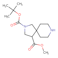 Chemical structure of 2-tert-butyl 4-methyl 2,8-diazaspiro[4.5]decane-2,4-dicarboxylate - CSSB00102693167