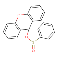 Chemical structure of spiro[2,1λ⁴-benzoxathiole-3,9'-xanthen]-1-one - CSSB06633776485