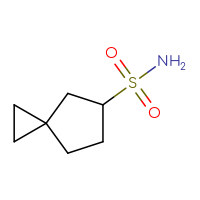 Chemical structure of spiro[2.4]heptane-5-sulfonamide - CSSB02125938755