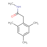 Chemical structure of N-methyl-2-(2,4,6-trimethylphenyl)acetamide - CSSB01991092830