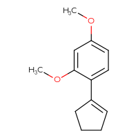 Chemical structure of 1-(cyclopent-1-en-1-yl)-2,4-dimethoxybenzene - CSSB02279579287