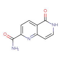 Chemical structure of 5-oxo-5,6-dihydro-1,6-naphthyridine-2-carboxamide - CSSB01213192738