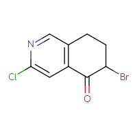 Chemical structure of 6-bromo-3-chloro-5,6,7,8-tetrahydroisoquinolin-5-one - CSSB00009822515