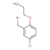 Chemical structure of 2-(bromomethyl)-4-chloro-1-propoxybenzene - CSSB00011261697