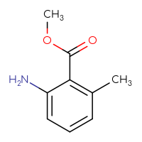 Chemical structure of methyl 2-amino-6-methylbenzoate - CSSB00016015860
