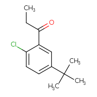 Chemical structure of 1-(5-tert-butyl-2-chlorophenyl)propan-1-one - CSSB00010973236