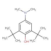 Chemical structure of 2,6-di-tert-butyl-4-(dimethylamino)phenol - CSSB00160696601