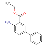 Chemical structure of ethyl 4-amino-[1,1'-biphenyl]-3-carboxylate - CSSB00000552499