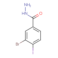 Chemical structure of 3-bromo-4-iodobenzohydrazide - CSSB00015301206