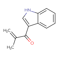 Chemical structure of 1-(1H-indol-3-yl)-2-methylprop-2-en-1-one - CSSB00000731688