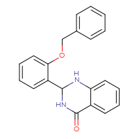 Chemical structure of 2-[2-(benzyloxy)phenyl]-1,2,3,4-tetrahydroquinazolin-4-one - CSSB00026572327