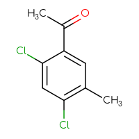 Chemical structure of 1-(2,4-dichloro-5-methylphenyl)ethan-1-one - CSSB00010074828