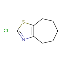 Chemical structure of 2-chloro-4H,5H,6H,7H,8H-cyclohepta[d][1,3]thiazole - CSSB00011774404