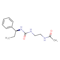 Chemical structure of N-[2-({[(1S)-1-phenylpropyl]carbamoyl}amino)ethyl]acetamide - CSSB02011113201