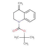 Chemical structure of tert-butyl 4-methylidene-1,2,3,4-tetrahydroquinoline-1-carboxylate - CSSB00010410909