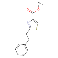 Chemical structure of methyl 2-(2-phenylethyl)-1,3-thiazole-4-carboxylate - CSSB00005780213
