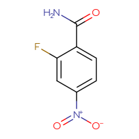 Chemical structure of 2-fluoro-4-nitrobenzamide - CSSB00000699458