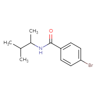 Chemical structure of 4-bromo-N-(3-methylbutan-2-yl)benzamide - CSSB00000154668