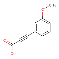Chemical structure of 3-(3-methoxyphenyl)prop-2-ynoic acid - CSSB00011892725