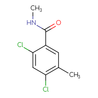 Chemical structure of 2,4-dichloro-N,5-dimethylbenzamide - CSSB06256493536