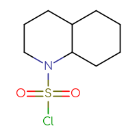 Chemical structure of decahydroquinoline-1-sulfonyl chloride - CSSB00000685440
