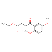 Chemical structure of ethyl 4-(2,5-dimethoxyphenyl)-4-oxobutanoate - CSSB00003205219