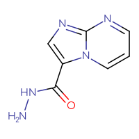 Chemical structure of imidazo[1,2-a]pyrimidine-3-carbohydrazide - CSSB03897641495