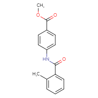 Chemical structure of methyl 4-(2-methylbenzamido)benzoate - CSSB00042663352