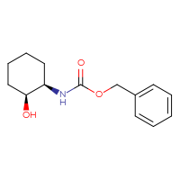 Chemical structure of benzyl N-[(1R,2S)-2-hydroxycyclohexyl]carbamate - CSSB00102649717