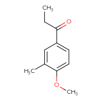 Chemical structure of 1-(4-methoxy-3-methylphenyl)propan-1-one - CSSB00011294299