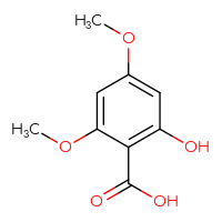 Chemical structure of 2-hydroxy-4,6-dimethoxybenzoic acid - CSSB00011216127