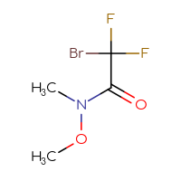 Chemical structure of 2-bromo-2,2-difluoro-N-methoxy-N-methylacetamide - CSSB00015337293