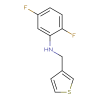 Chemical structure of 2,5-difluoro-N-[(thiophen-3-yl)methyl]aniline - CSSB00000713007