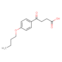 Chemical structure of 4-(4-butoxyphenyl)-4-oxobutanoic acid - CSSB00011279680