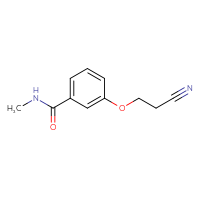 Chemical structure of 3-(2-cyanoethoxy)-N-methylbenzamide - CSSB01991573223