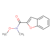 Chemical structure of N-methoxy-N-methyl-1-benzofuran-2-carboxamide - CSSB00000174261