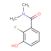 Chemical structure of 2-fluoro-3-hydroxy-N,N-dimethylbenzamide - CSSB00009875977