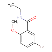 Chemical structure of 5-bromo-N-ethyl-2-methoxybenzamide - CSSB00012273785