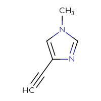 Chemical structure of 4-ethynyl-1-methyl-1H-imidazole - CSSB00012663020