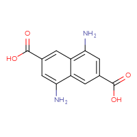 Chemical structure of 4,8-diaminonaphthalene-2,6-dicarboxylic acid - CSSB20465137082