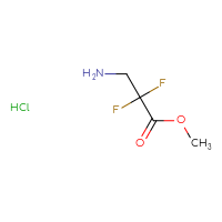 Chemical structure of methyl 3-amino-2,2-difluoropropanoate hydrochloride - CSSB00102698982