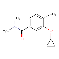 Chemical structure of 3-cyclopropoxy-N,N,4-trimethylbenzamide - CSSB00010086091