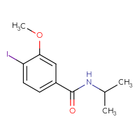 Chemical structure of 4-iodo-3-methoxy-N-(propan-2-yl)benzamide - CSSB00953809745