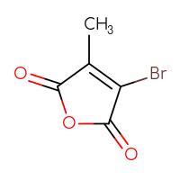 Chemical structure of 3-bromo-4-methyl-2,5-dihydrofuran-2,5-dione - CSSB00009879719