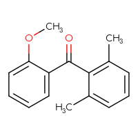 Chemical structure of (2,6-dimethylphenyl)(2-methoxyphenyl)methanone - CSSB00001316472