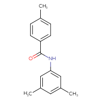 Chemical structure of N-(3,5-dimethylphenyl)-4-methylbenzamide - CSSB00046185278