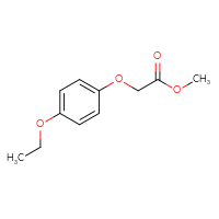 Chemical structure of methyl 2-(4-ethoxyphenoxy)acetate - CSSB00000148215